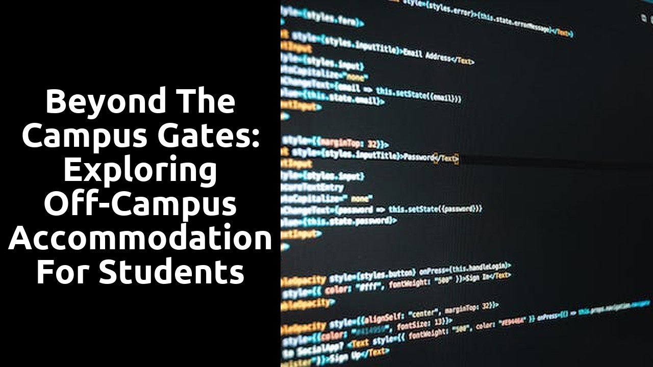 Beyond the Campus Gates: Exploring Off-Campus Accommodation for Students